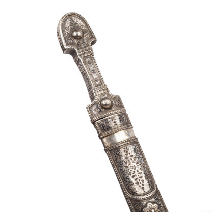 A nielloed silver Caucasian kindjal second half of 19 century