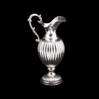 A Spanish gadrooned silver pitcher, Marks of Montejo