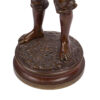 An antique bronze sculpture with double patina "Dreaming young man with a cigarette" Charles ANFRIE (1833-1905)