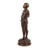 An antique bronze sculpture with double patina "Dreaming young man with a cigarette" - Image 7