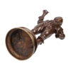 An antique bronze sculpture with double patina "Dreaming young man with a cigarette" - Image 8