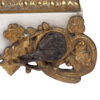 A nice detailed with hunting scene Antique Mantel clock with double patina and marble. Enamel dial and mechanism signed R. Bouvier Bruxelles.