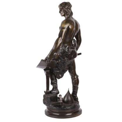 A Sculpture in bronze "Travail Gaulois" by A. MASJOUILLE