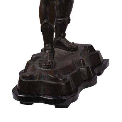 A Massive Bronze Sculpture "The Warrior" Signed HUNT