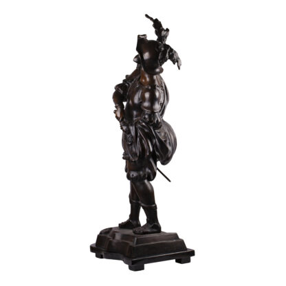 A Massive Bronze Sculpture "The Warrior" Signed HUNT