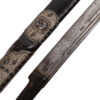 A Caucasian Silver Shashka with Niello and Engraved Blade GASAN