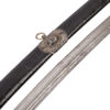 A Caucasian Silver Shashka with Niello and Engraved Blade GASAN