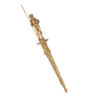 A nice small 19th century detailed romantic dagger Very detailed and gilded bronze dagger.
