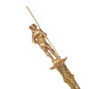 A nice small 19th century detailed romantic dagger Very detailed and gilded bronze dagger.