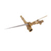 A nice small 19th century detailed romantic dagger Very detailed and gilded bronze dagger.
