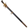 A Bavarian presentation hirswanger, dagger, sword with decorated blue gilding blade