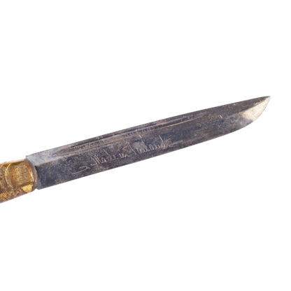 A Finnish horsehead knife (Puukko) made by Reino Kankaanpää from Kauhava.