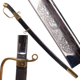 M-1881 Imperial Russian Dragoon Officer Shashka with Early Rare Esrly Zlatoust engraving on the blade.