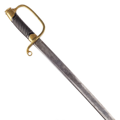 Very Rare example of M-1881 Imperial Russian Dragoon Officer Shashka Sword with engraved German "JA henckels Solingen" naval blade.