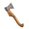 A very rare Russian (early Soviet) decorative axe with scenes of forest cuttin and South Urals landscape - Image 8