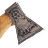A very rare Russian (early Soviet) decorative axe with scenes of forest cuttin and South Urals landscape - Image 7