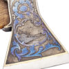 A very rare Russian (early Soviet) decorative axe with scenes of forest cuttin and South Urals landscape - Image 6