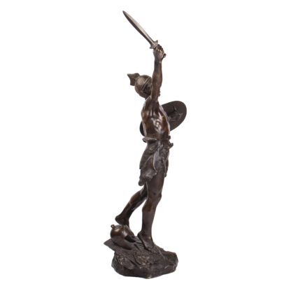 A bronze figure of Vercingetorix triumphant against the Romans by Henryk KOSSOWSKI II (1855-1921)