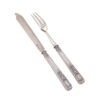 A Faberge silver egoist fish set in neoclassical style