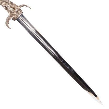 Huge Rare French Antique Romantic dagger “Hercules killing Hydra”