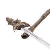 Huge Rare French Antique Romantic dagger “Hercules killing Hydra”