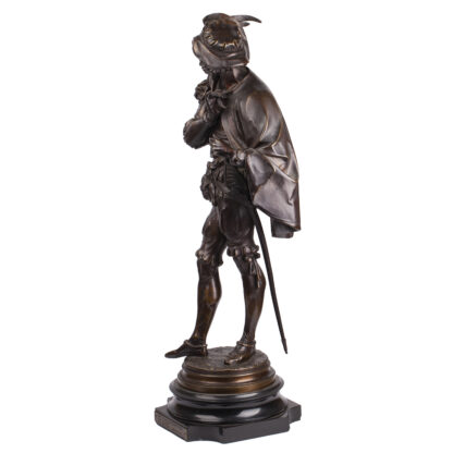 An Antique bronze sculptur of Musketeer by Auguste Joseph CARRIER (1800-1875)