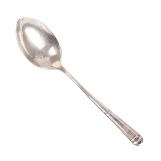 Small silver English spoon for salt cellar