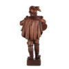 Large hand carved wooden figure of a man with a beer cup - Image 4