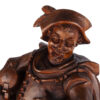 Large hand carved wooden figure of a man with a beer cup - Image 6