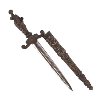 An antique Romantic dagger with a Greek goddess on the hilt. Overall in a good condition. 19th century.
