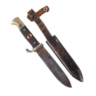 An original Hitler Youth Knife with Scabbard RZM M7/65, Eickhorn, Solingen 1939 y.