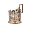 Russian silver gilded cup holder "Kubachi"