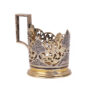 Russian silver gilded cup holder "Kubachi" - Image 2