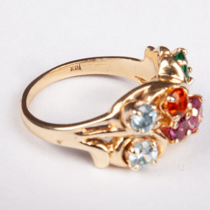 Gold ring with colorful stones - Image 6