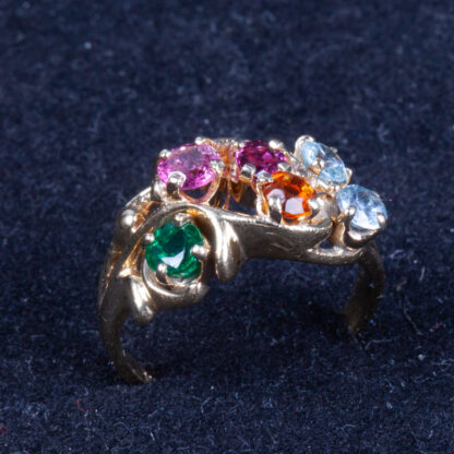 Gold ring with colorful stones - Image 5