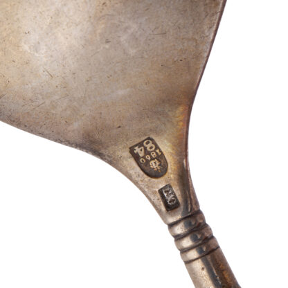 A Russian silver-gilt jam spoon - Image 3