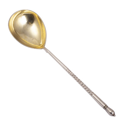 A large silver sauce spoon - Image 2