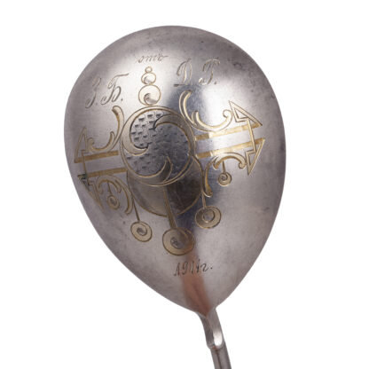 A large silver sauce spoon - Image 3