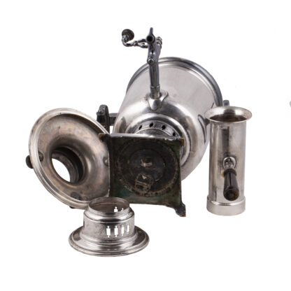 A Russian Imperial nickeled brass samovar - Image 4