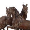 An Art Deco sculpture featuring patinated spelter horses on a stunning marble base. - Image 8
