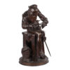 A Bronze Sculpture "The Gunsmith" by Adrien Gaudez (1845-1902)