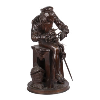 Pronksskulptuur "L'armurier" Adrian Gode (1845–1902)