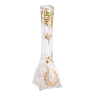 Art Nouveau Style Vase with Leaf Motifs