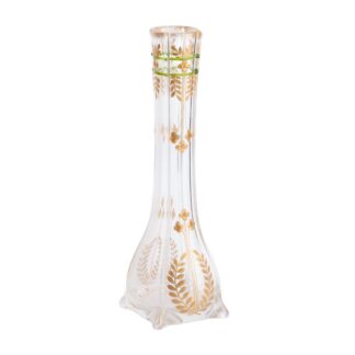 Art Nouveau Style Vase with Leaf Motifs