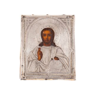 Russian Icon of Christ Pantokrator, Moscow, circa 1880