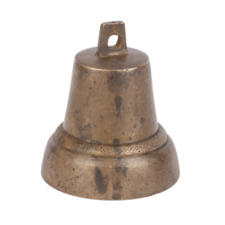 Russian Imperial brass bell by Videneev Manufactory with iron clapper